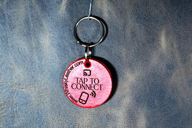 Smart Leather NFC Keychains - view 9